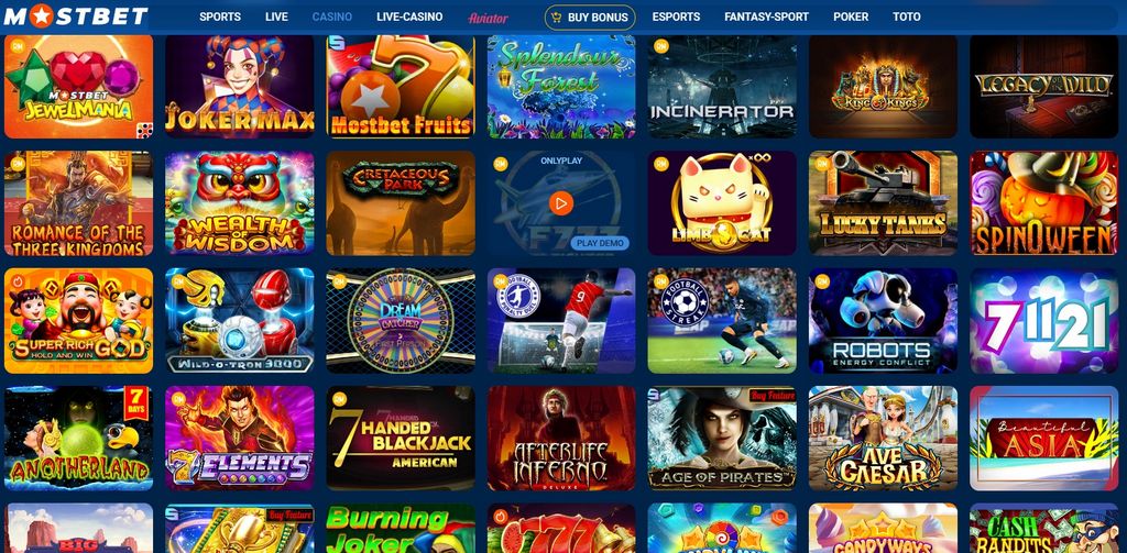 Основний веб-сайт MostBet UA